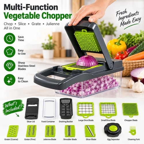 Vegetable chopper mandoline - vegetable, &