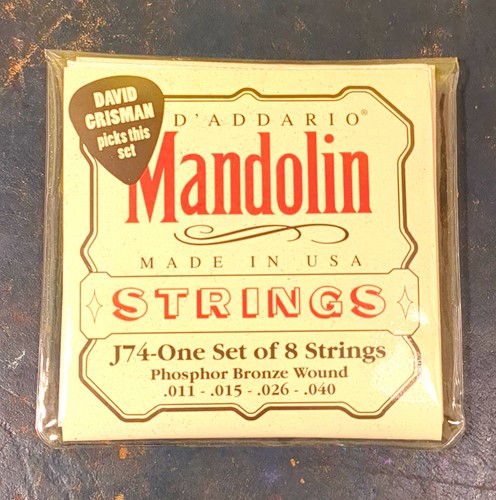 Addario j74 mandolin strings - d'addario,