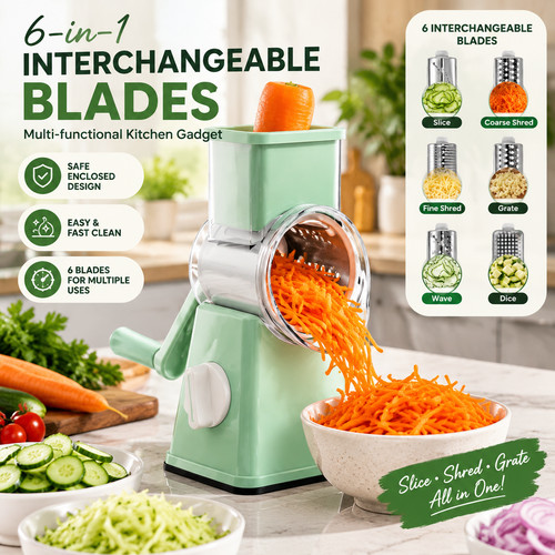 Rotary cheese grater - 6,