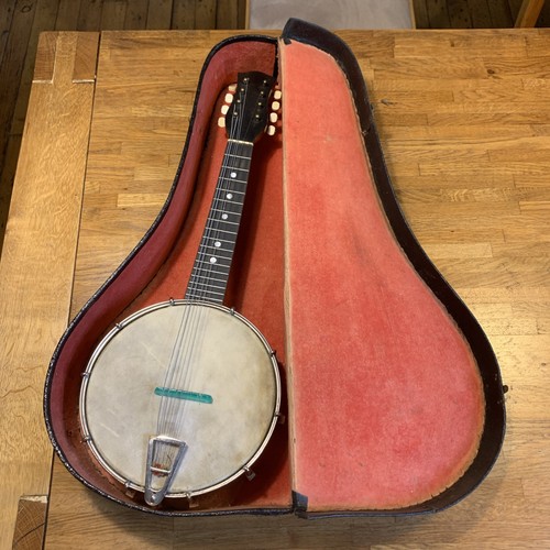 Antique vintage banjo mandolin - antique,